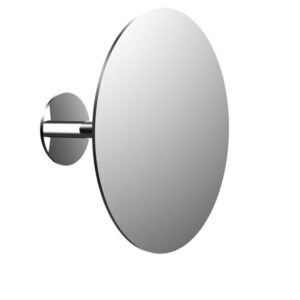 Stick-on rundt makeup spejl med krom stativ 200 mm 5x forstørrelse