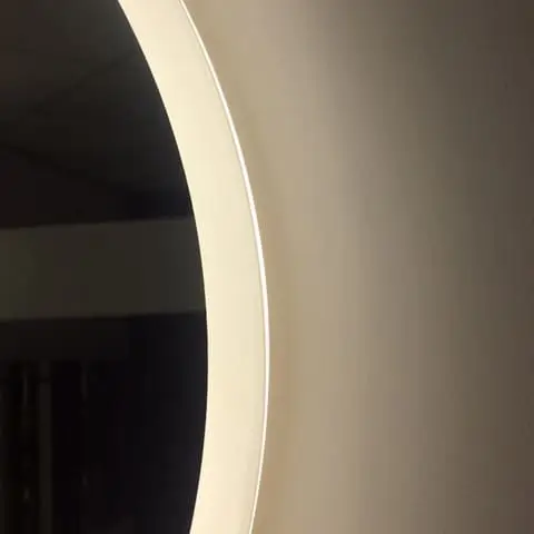 Ovalt Spejl Med Led Belysning Dugfri Og Lysstyring 160X70 Cm D