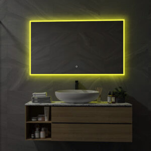 Smart spejl med LED-lys 120x70 cm - kompatibel med Philips Hue