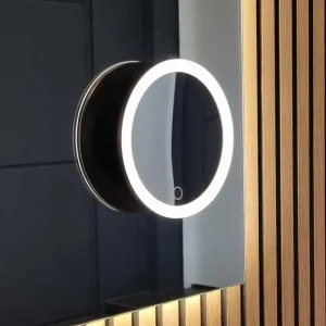 Makeup-spejl med LED lys - 5x forstørrelse