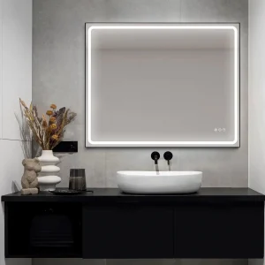 Sif spejl med antidug og farvetemperatur fra 3000-5700K 100x80