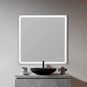 Sif spejl med antidug og farvetemperatur fra 3000-5700K 80x80